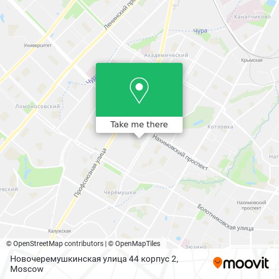 Новочеремушкинская улица 44 корпус 2 map