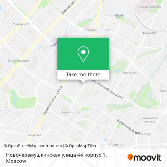 Новочеремушкинская улица 44 корпус 1 map