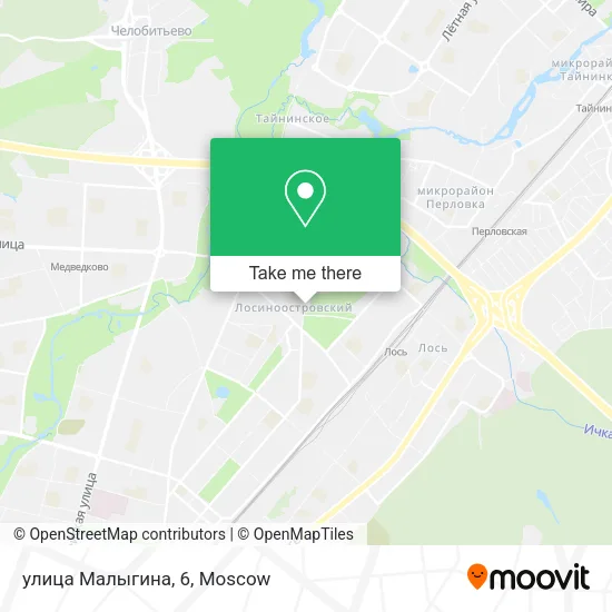 улица Малыгина, 6 map