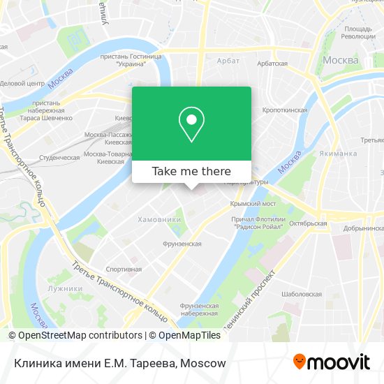 Клиника имени Е.М. Тареева map