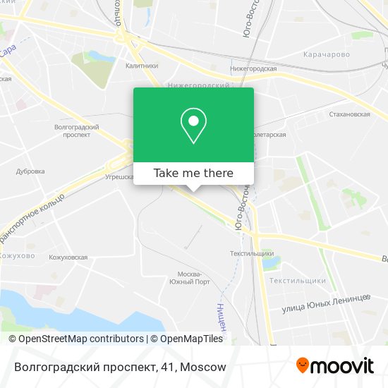Волгоградский проспект, 41 map