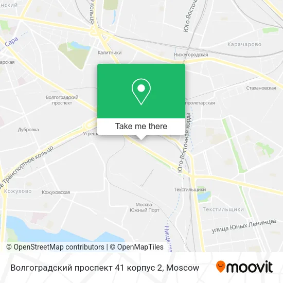 Волгоградский проспект 41 корпус 2 map
