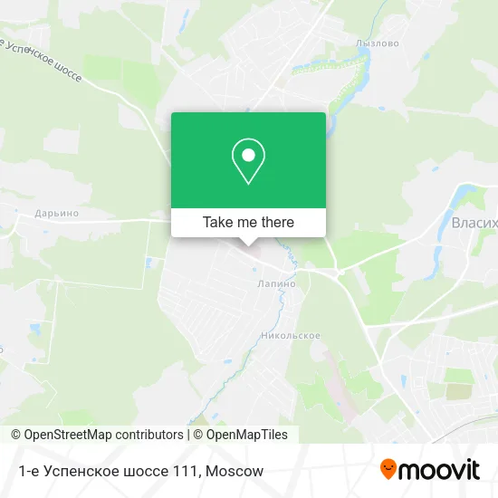 1-е Успенское шоссе 111 map