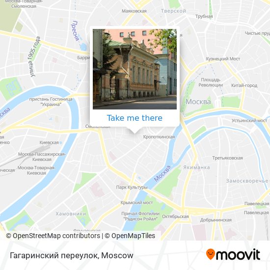 Гагаринский переулок map