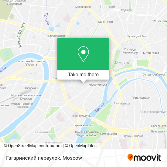 Гагаринский переулок map
