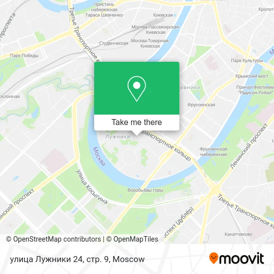 улица Лужники 24, стр. 9 map