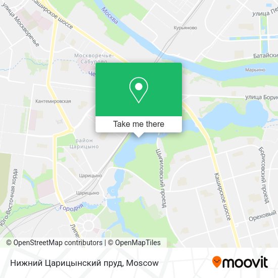 Нижний Царицынский пруд map