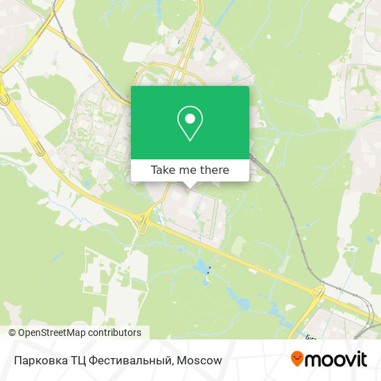 Парковка ТЦ Фестивальный map