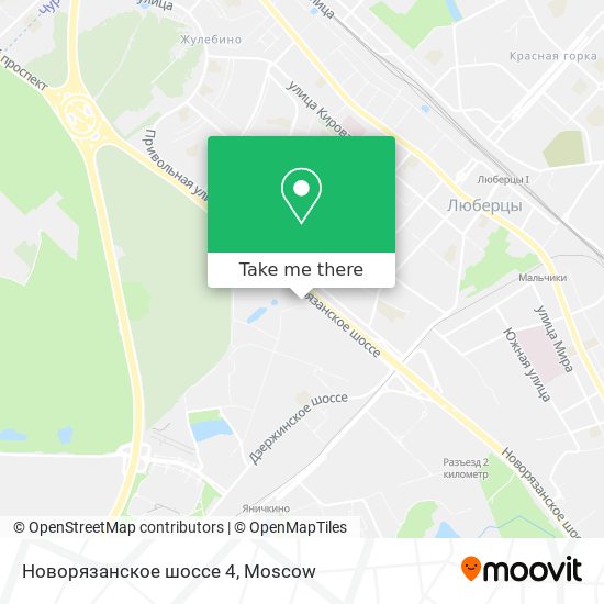 Новорязанское шоссе 4 map