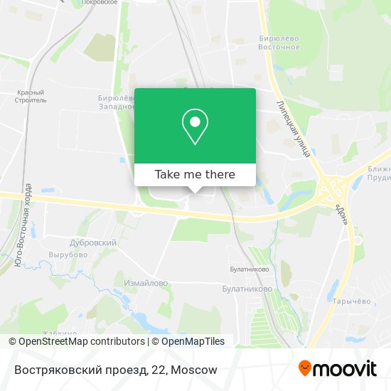 Востряковский проезд, 22 map