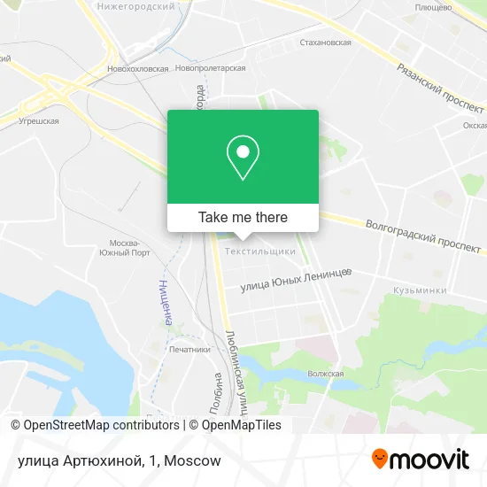 улица Артюхиной, 1 map