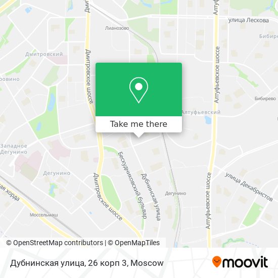 Дубнинская улица, 26 корп 3 map