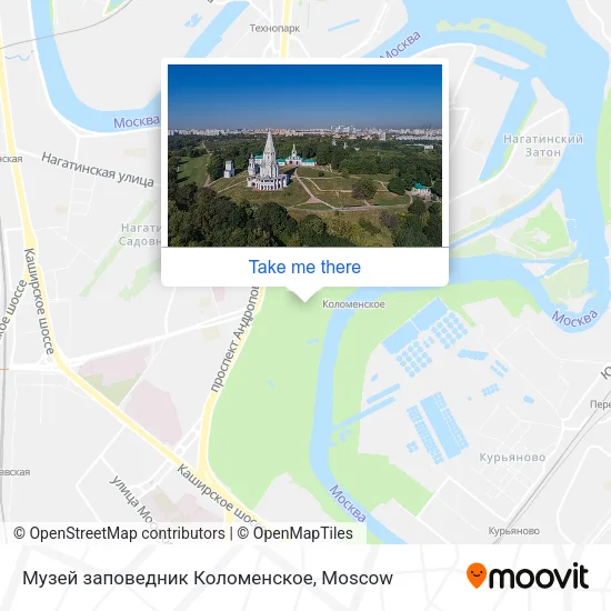 Музей заповедник Коломенское map