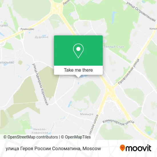 улица Героя России Соломатина map