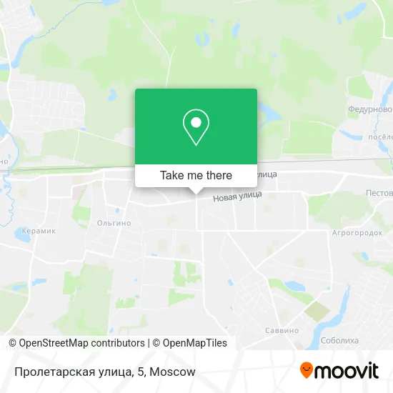 Пролетарская улица, 5 map