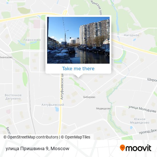 улица Пришвина 9 map