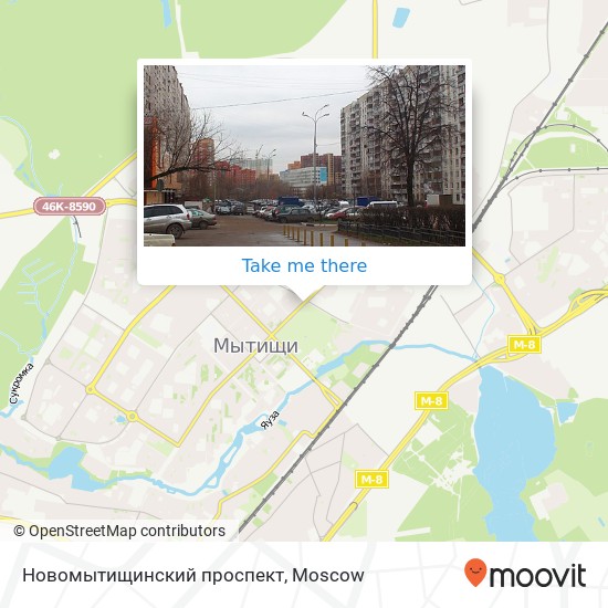 Новомытищинский проспект map