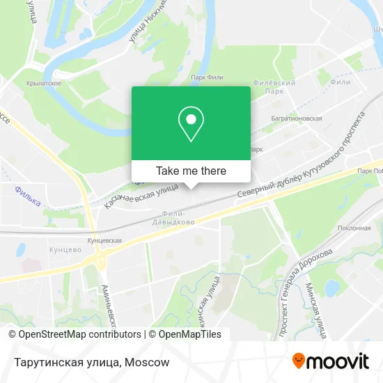 Тарутинская улица map