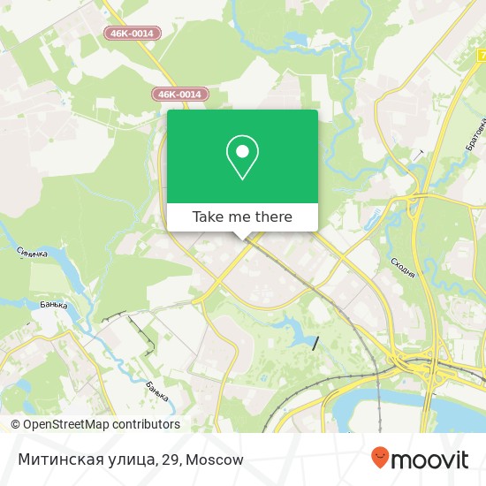 Митинская улица, 29 map