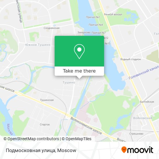Подмосковная улица map