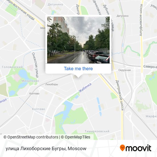 улица Лихоборские Бугры map