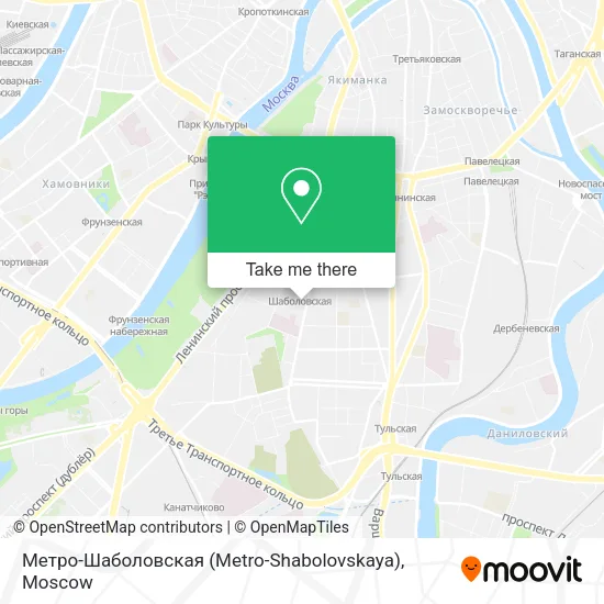 Метро-Шаболовская (Metro-Shabolovskaya) map