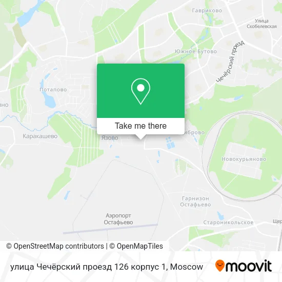 улица Чечёрский проезд 126 корпус 1 map