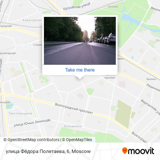 улица Фёдора Полетаева, 6 map
