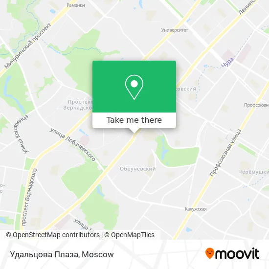 Удальцова Плаза map