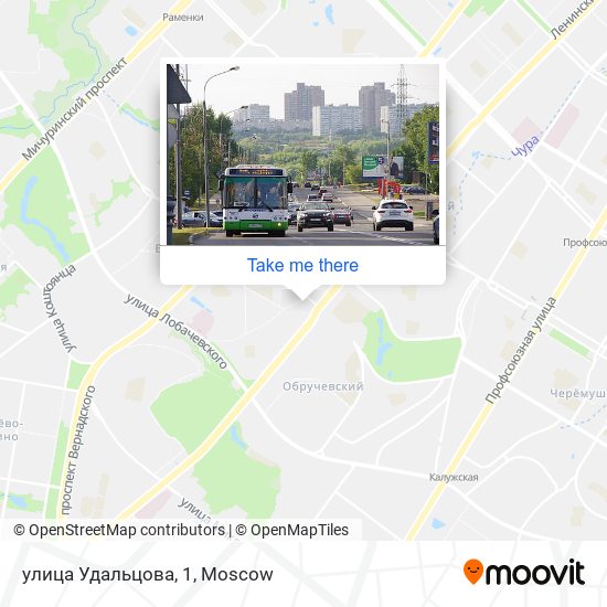 улица Удальцова, 1 map