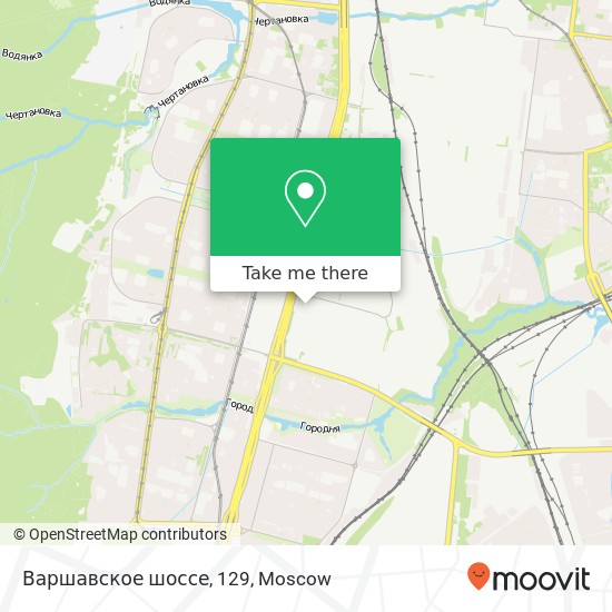 Варшавское шоссе, 129 map