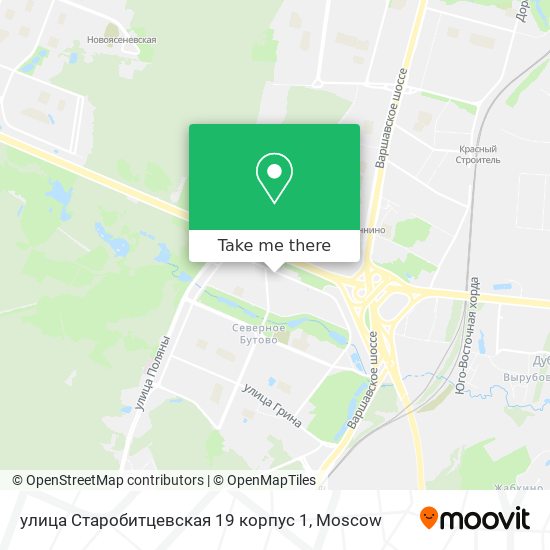 улица Старобитцевская 19 корпус 1 map