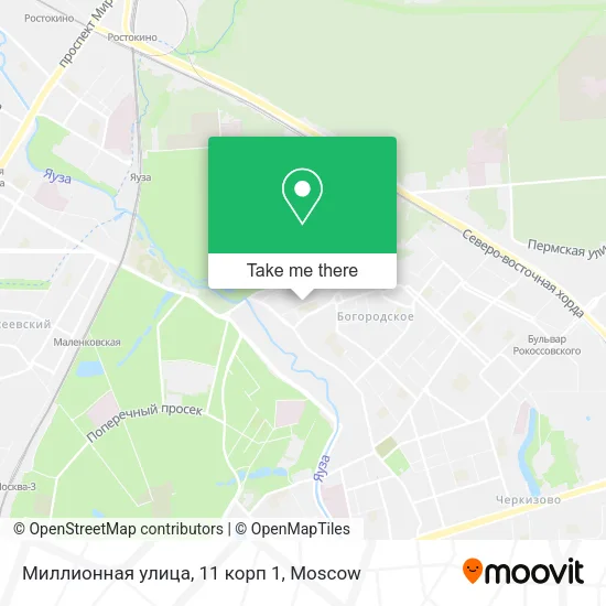 Миллионная улица, 11 корп 1 map