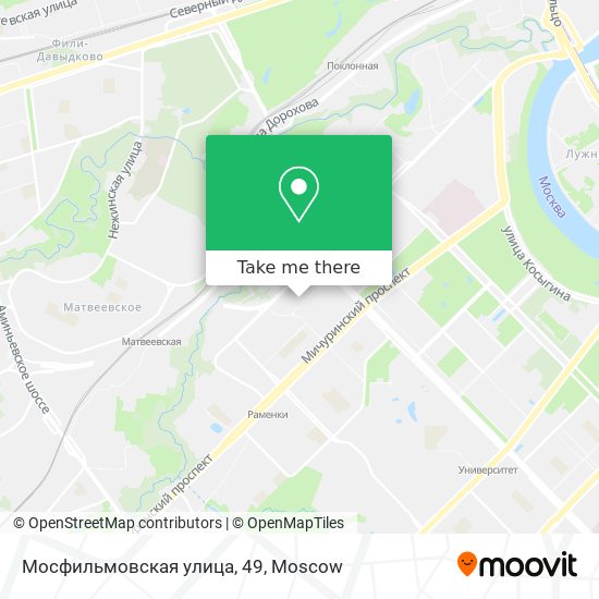 Мосфильмовская улица, 49 map
