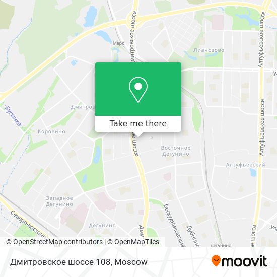 Дмитровское шоссе 108 map