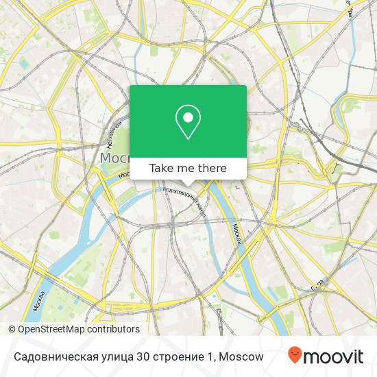 Садовническая улица 30 строение 1 map