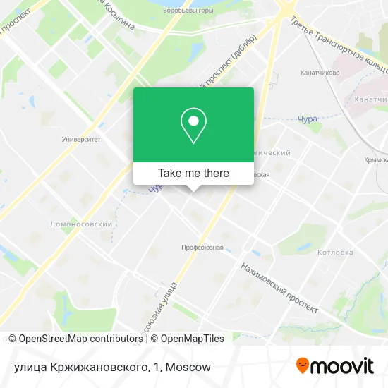 улица Кржижановского, 1 map