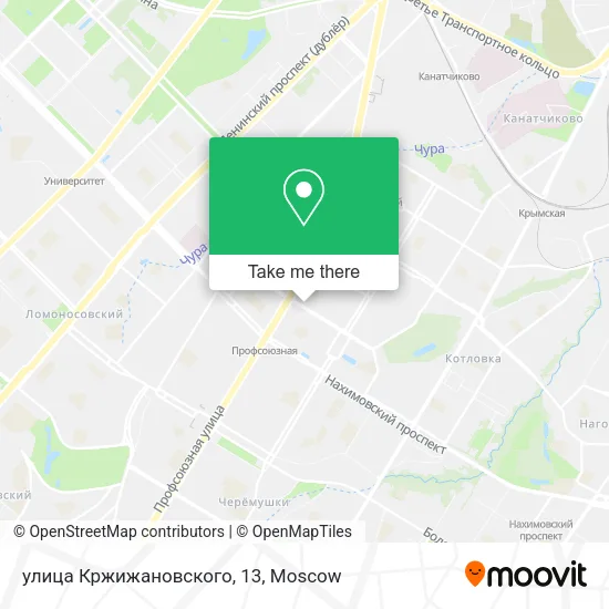 улица Кржижановского, 13 map