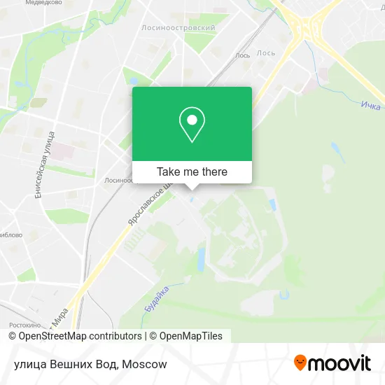 улица Вешних Вод map