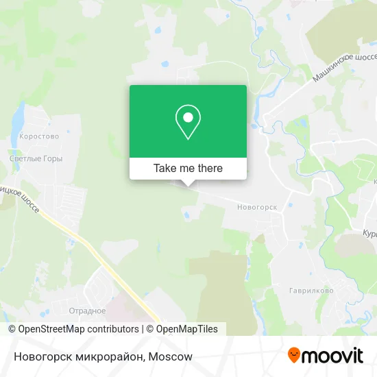 Новогорск микрорайон map