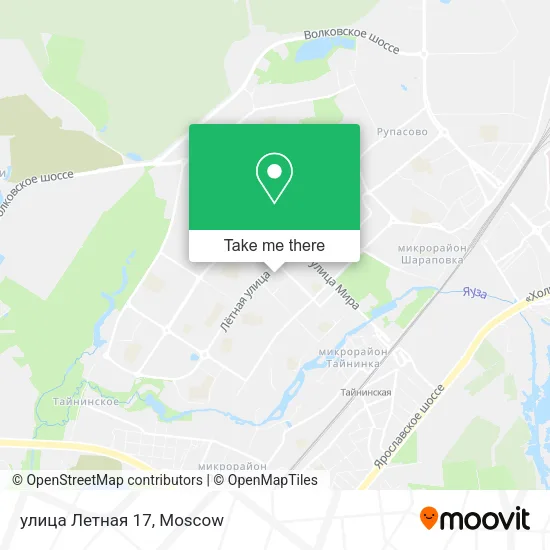 улица Летная 17 map