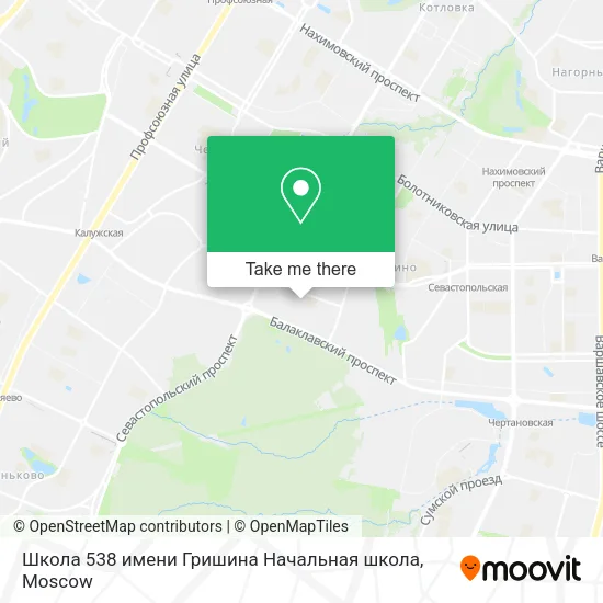 Школа 538 имени Гришина Начальная школа map