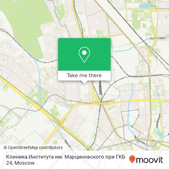 Клиника Института им. Марциновского при ГКБ 24 map