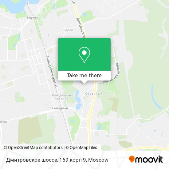 Дмитровское шоссе, 169 корп 9 map