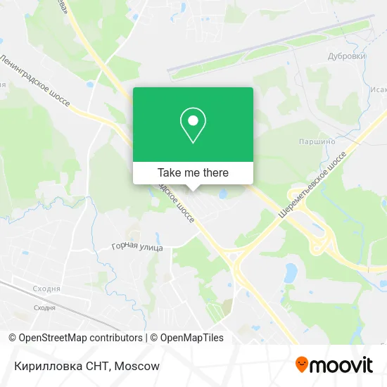 Кирилловка СНТ map