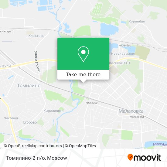 Томилино-2 п/о map