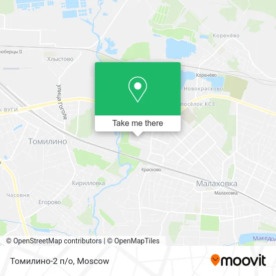Томилино-2 п/о map