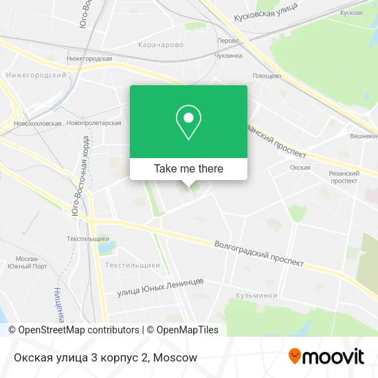 Окская улица 3 корпус 2 map