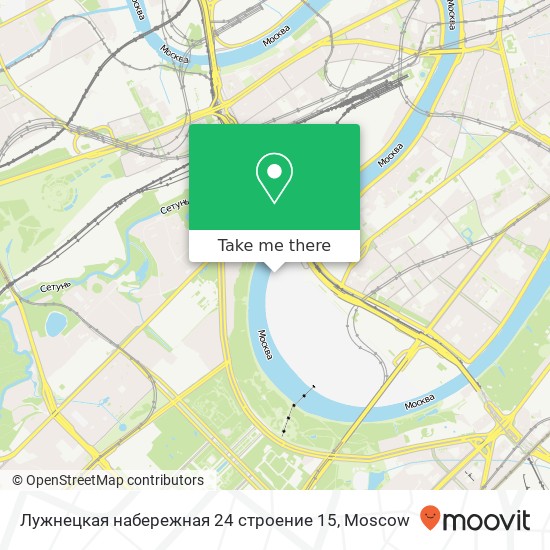 Лужнецкая набережная 24 строение 15 map