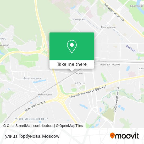 улица Горбунова map